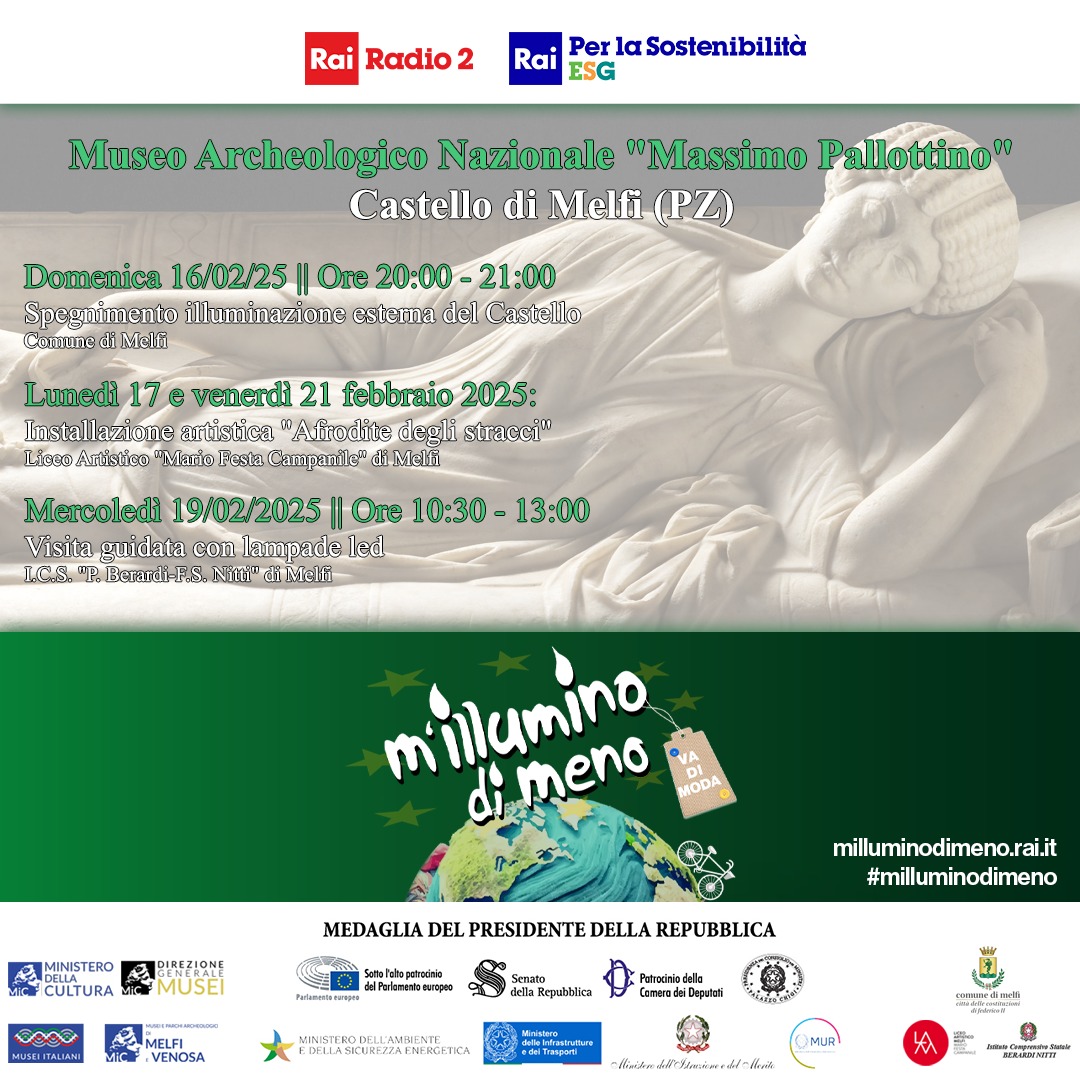 Museo "Massimo Pallottino". M'illumino di meno 2025